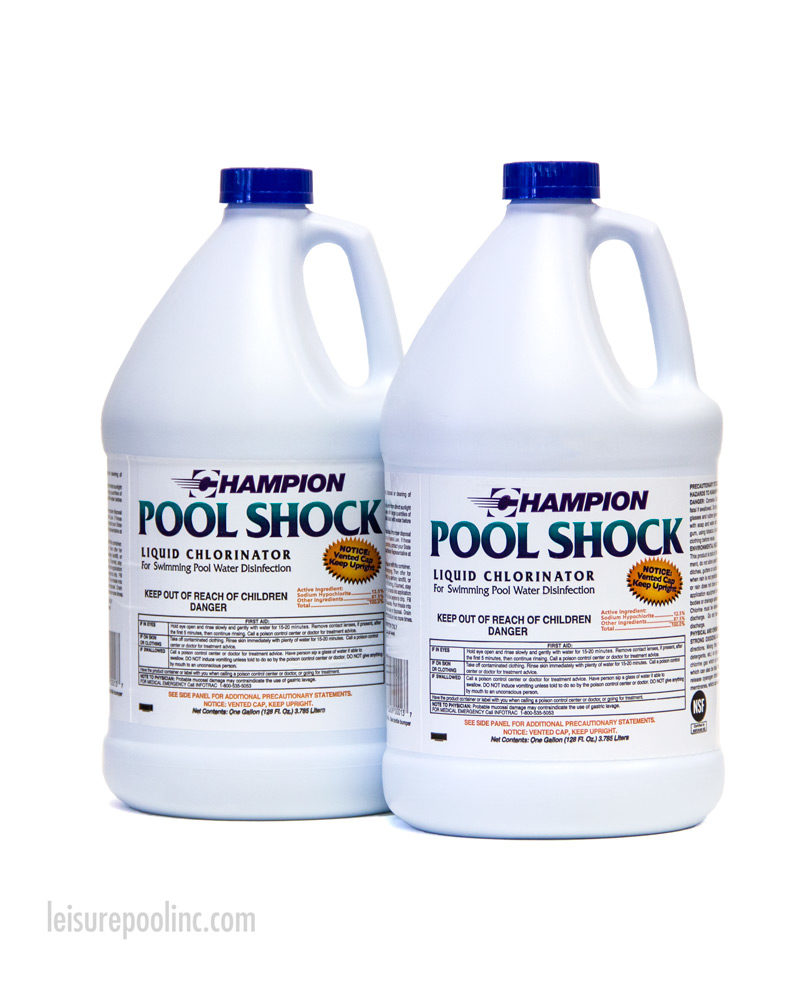 Two Jugs of Liquid Pool Shock - Purchase your Liquid Chlorine today from Leisure Pool & Spa Supply
