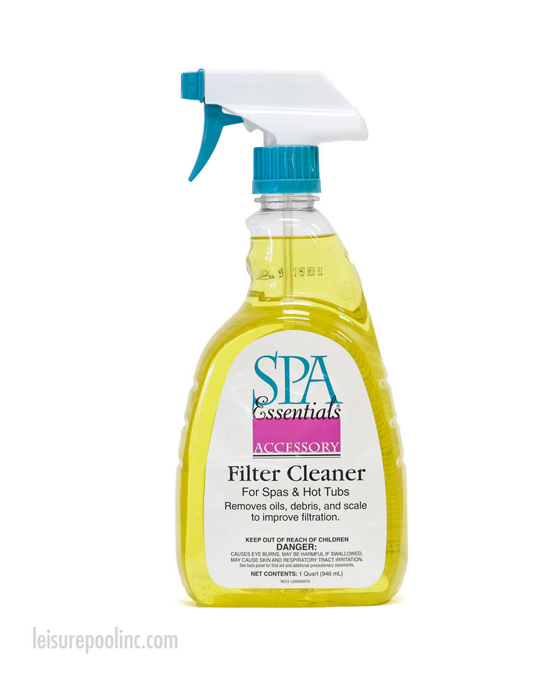 Spa Essentials Filter Cleaner for Spas & Hot Tubs - Removes Oils, Debris and Scale to Improve Filtration