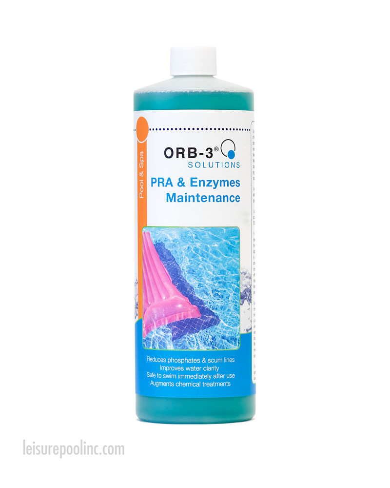 ORB-3 PRA & Enzymes Maintenance - Reduces Phosphates, Scum Lines and Improves Water Clarity - Available from Leisure Pool & Spa Supply, Inc.