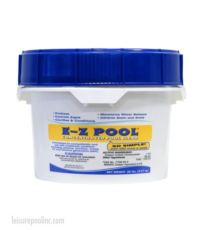 EZ Pool Concentrated Pool Blend - All in One Pool Care in a Bucket - 20 lb Pail for Sale - Leisure Pool & Spa Supply