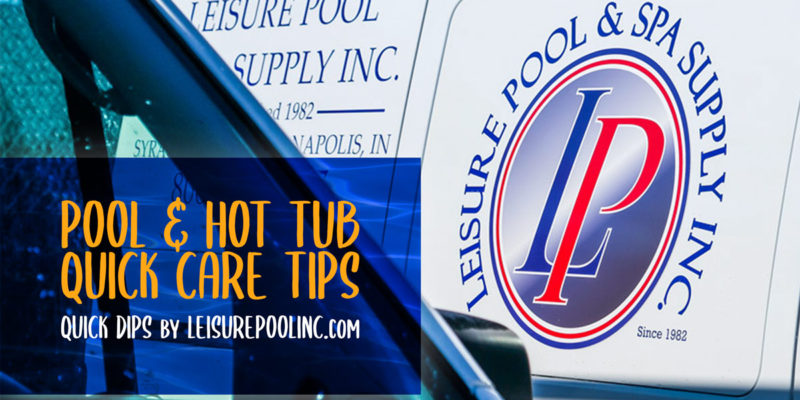 Pool & Hot Tub Quick Care Tips - Water Foaming - Scale Build-Up & Cloudy Water