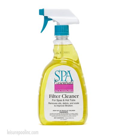 Spa Essentials Filter Cleaner for Spas & Hot Tubs - Removes Oils, Debris and Scale to Improve Filtration