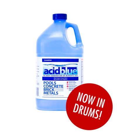 AcidBlue - Low Vapor Muriatic Acid for Sale by Leisure Pool and Spa Supply - Compare to ACID Magic - 15 Gallon Carboy Drum