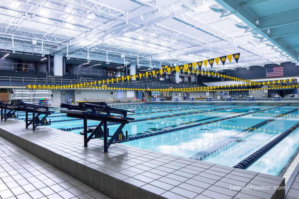Commercial Aquatic Center Services - Rolfs Aquatic Center - University of Notre Dame -Photo by B. Rogers