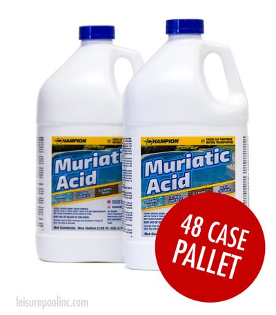 Muratic/Hydrochloric Acid by Champion - For Sale from Leisure Pool & Spa Supply - Commercial Grade Muriatic Acid - Bulk Commercial Pallet
