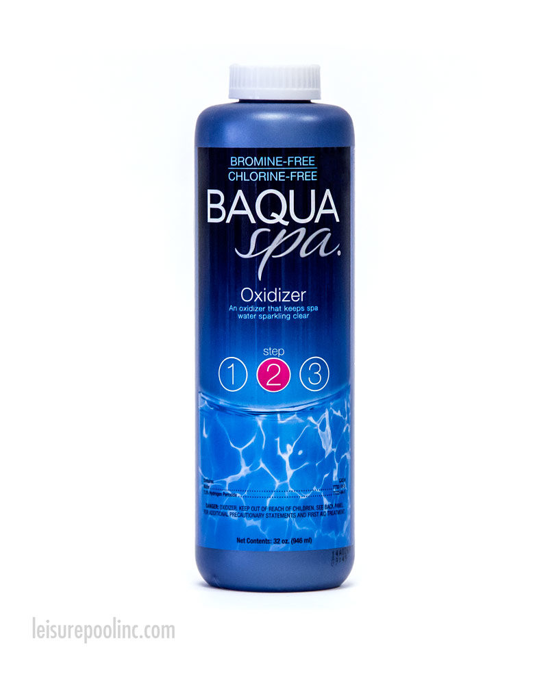 BaquaSpa Step Two - Oxidizer - 32 oz Bottle for Sale by Leisure Pool & Spa Supply