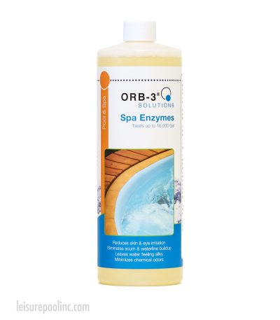 ORB-3 Solutions Spa Enzymes - Treats up to 16,000 Gallons - 1 Quart Bottle